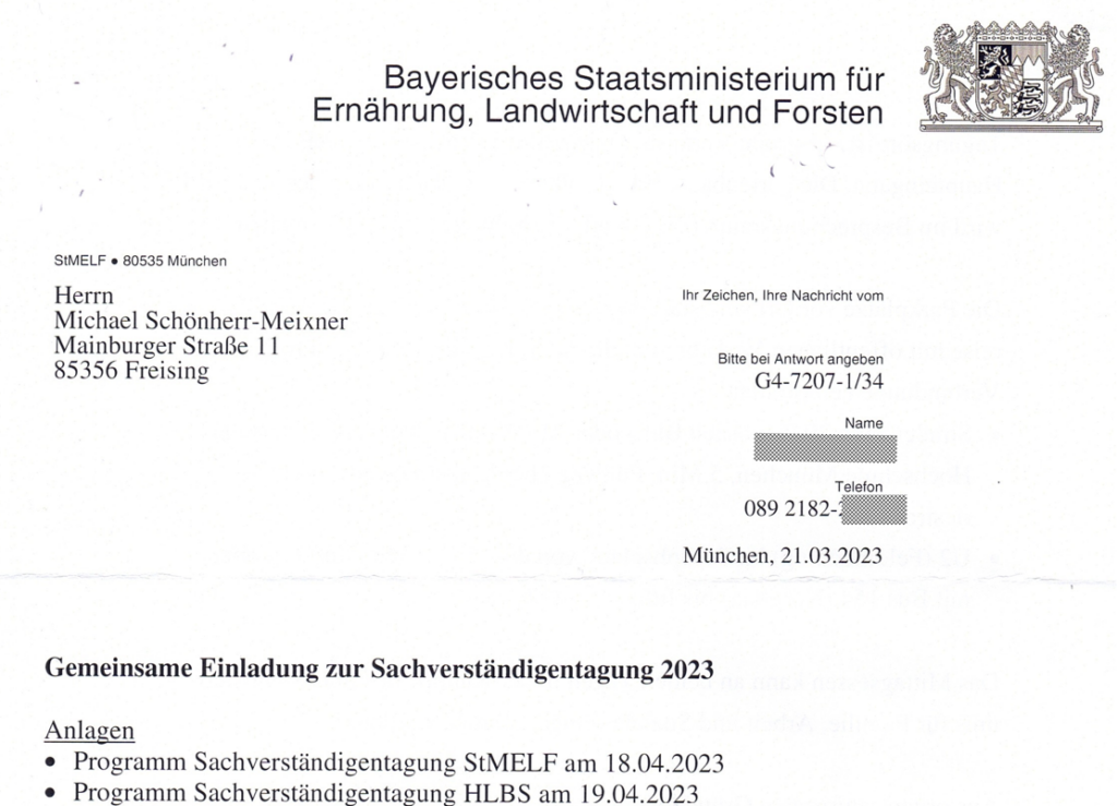 Bayrisches Staatsministerium für Ernährung Landwirtschaft Forsten